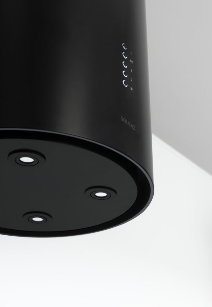 Okap kominowy czarna tuba OK BLACK HTH – nowoczesny design i inteligentne funkcje Okap kominowy czarna tuba OK BLACK HTH – nowoczesny design i inteligentne funkcje