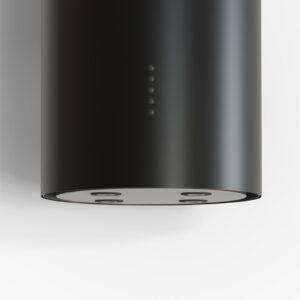 Okap kominowy czarna tuba OK BLACK HTH – nowoczesny design i inteligentne funkcje