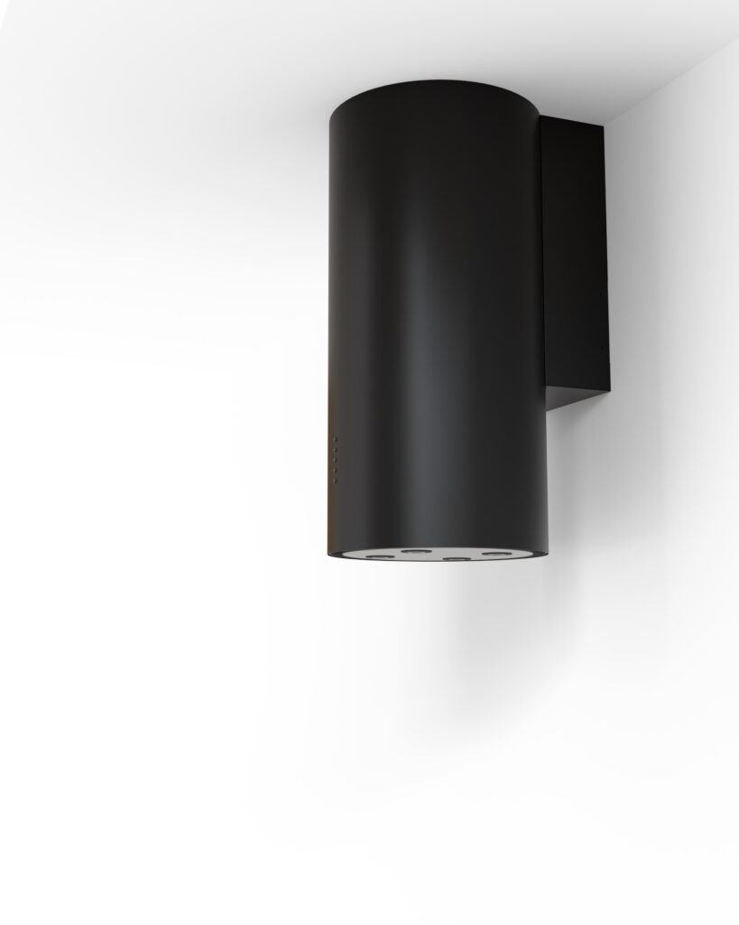 Okap kominowy czarna tuba OK BLACK HTH – nowoczesny design i inteligentne funkcje Okap kominowy czarna tuba OK BLACK HTH – nowoczesny design i inteligentne funkcje