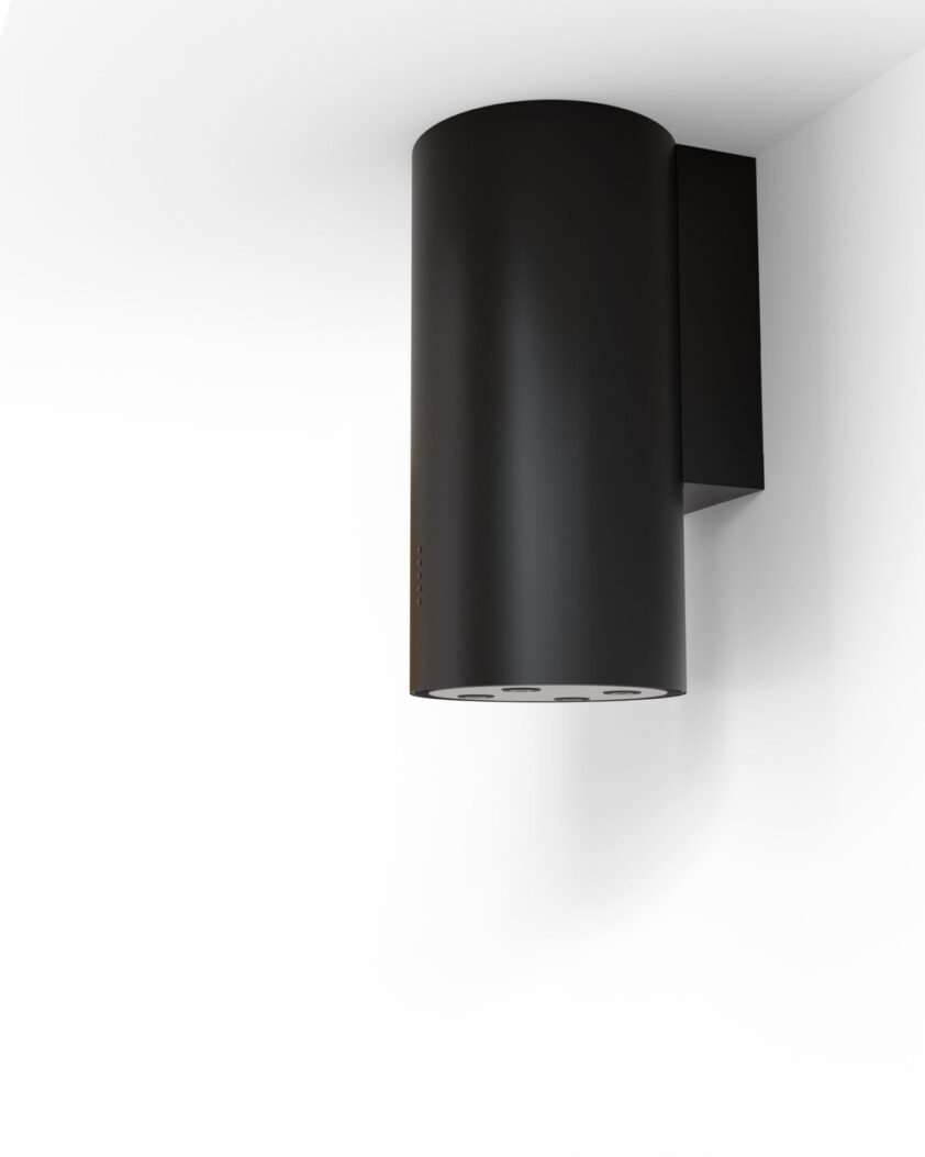 Okap kominowy czarna tuba OK BLACK HTH (z modułem Hob to Hood) - obrazek 5