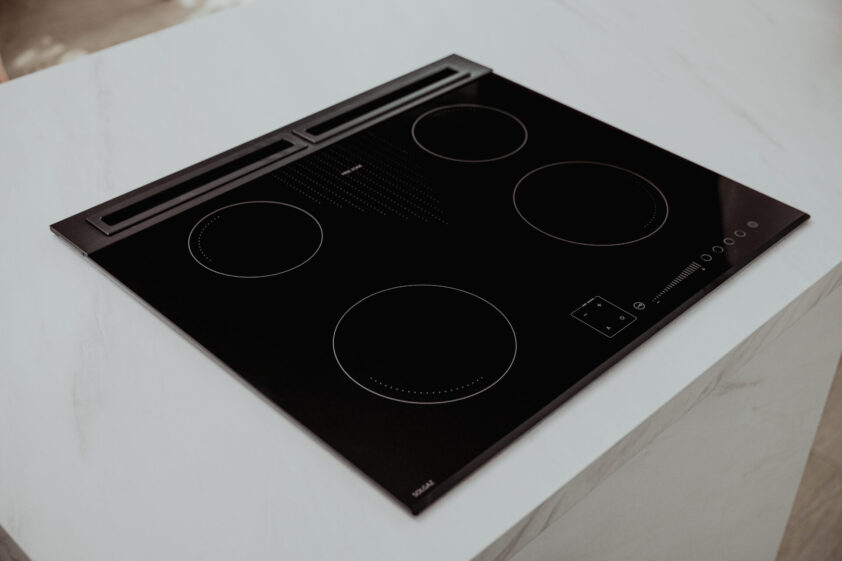 Płyta gazowa pod szkłem do zabudowy Classic Black 4+1 (z modułem Hob to Hood) - obrazek 6