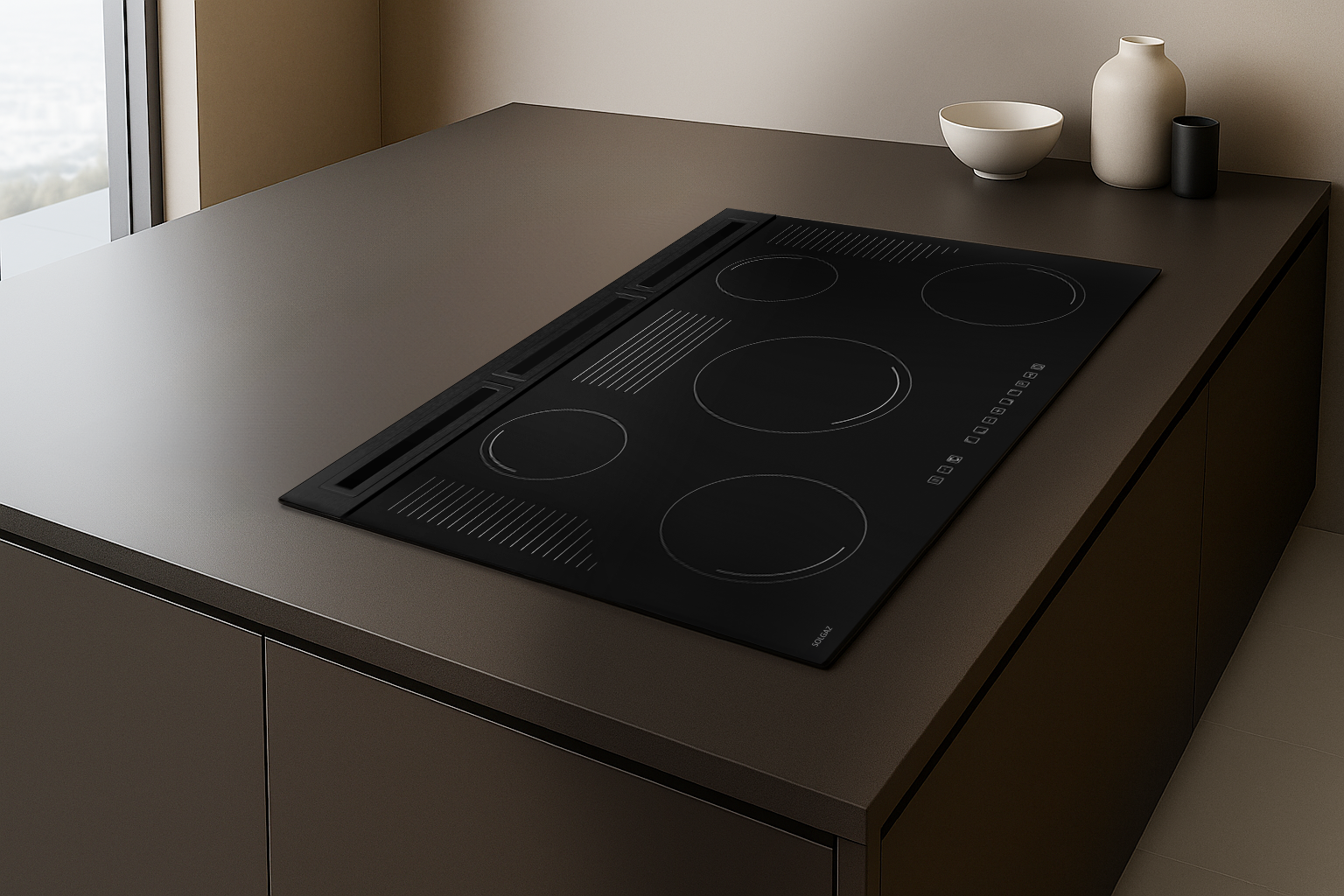 Płyta gazowa pod szkłem do zabudowy Futura Pro 5+3 - obrazek 3