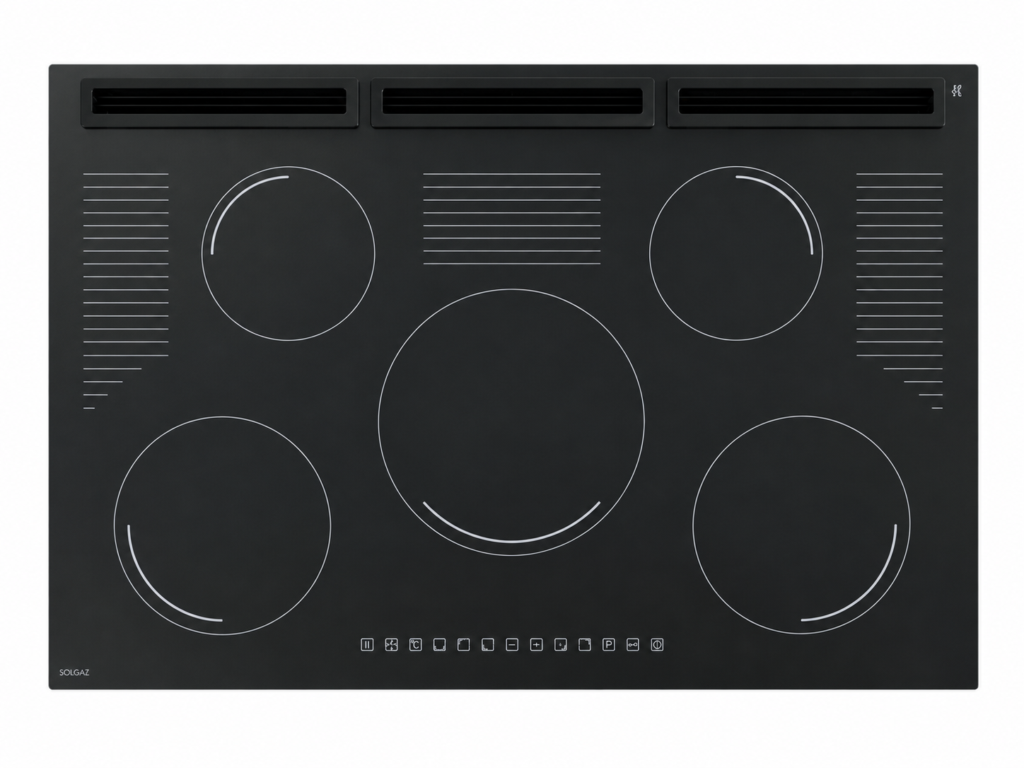 Futura Pro 5+3 Built-In Glass-Top Gas Stove (Kopia) - Image 2