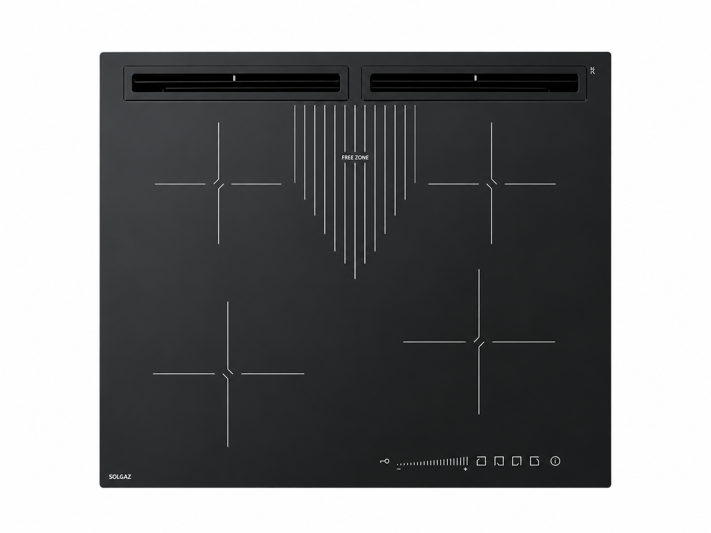 PURE Nova 4+1 built-in gas hob under glass (Kopia) - Image 2